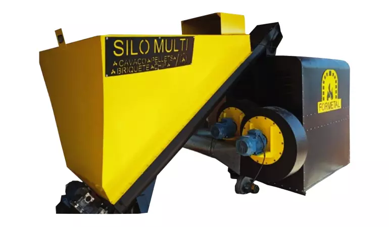 Alimentadores a pellets, briquete e chip